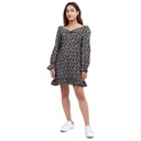 Sweetheart Neck Full Sleeves Floral Printed Dress For Women